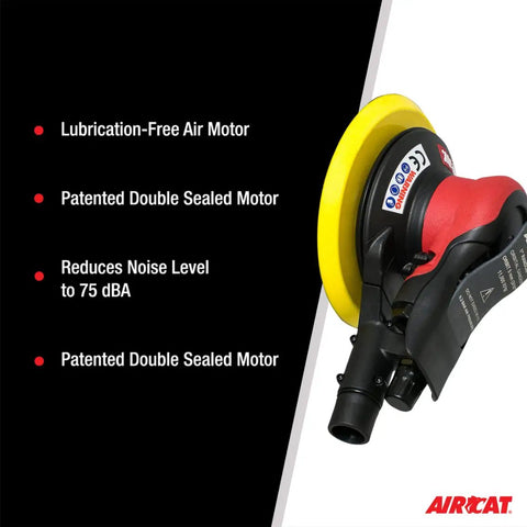 Palm Sanding Powerhouse With Central Vacuum 11000 RPM Orbital Sander Featuring Anti Vibration Air Motor Lubrication Free Design