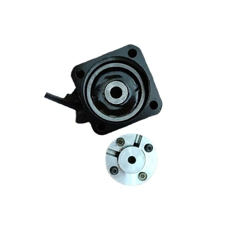 Nema 17 Stepper Motor With Power Off Brake, 24V DC, 42mm Square Frame, Permanent Magnet Brake Delivers 0.6Nm Torque, 5mm Shaft, front view