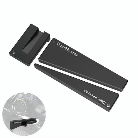 Scope Level Wedge For Quick Precise Riflescope Mounting That Makes Reticle Alignment A Breeze Between Base And Turret Made From 6061 T6 Aluminum CNC Chamfered Edges Hard Anodized Matte Finish Rugged And Easy To Use showing all parts