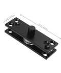 360 Degree Hidden Door Hinge Rotating Stainless Steel Pivot Hinge for Concealed Doors, black, 3.7 x 1.2 inches