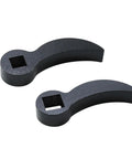 2 Pack Pry Bar Wrench Adapter For Half Shaft Removal, carbon steel square heads, tight space ratchet crowbar tool set