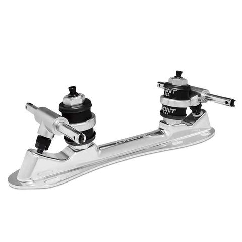 Zeus Roller Skate Speed Plate 7 Degree Action With No Toe Stop Quick Release Clip Axles 6061 Aluminum Chassis Pair