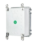 Heavy Duty Outdoor Junction Box Waterproof IP67 ABS Plastic Electrical Enclosure With Stainless Steel Latch For USA DIY Builders Tough As Nails Design That Beats Brutal Weather Quick Install shown from the side.