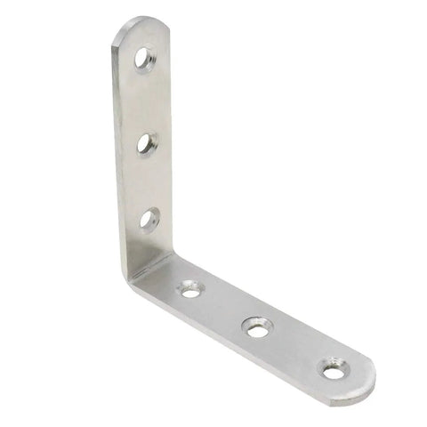 Badass Heavy Duty 304 Stainless Steel L Brackets 3 X 3 Inch corner brace showing mounting holes for furniture support.