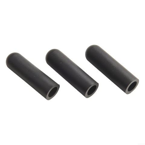 105 Piece Rubber Vacuum Cap Kit With Assorted Hose End Sizes For Automotive Carburetor And Manifold showing black nitrile caps