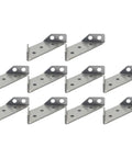 Heavy Duty Stainless Steel Trapezoid Corner Brackets With Counterbore, 10 Pack For Furniture Frame Support And Joint Fastening