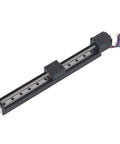 Heavy Duty Linear Slide Guide Rail Two Hundred Millimeter Electric Actuator Stage Plug And Play Bearing Block from top view.