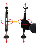 Motorcycle Wheel Lift Stand For Front And Rear Wheels Portable Trail Stand Beefy Heavy Duty Bike Lifting Jack Adjustable