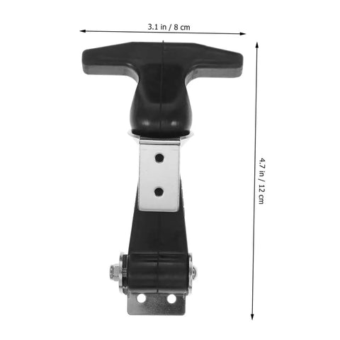 Stainless Steel T-Handle Draw Latch Set With Rubber Grip, Heavy Duty Toolbox And Cooler Latches For Trucks, Tool Boxes, And Outdoor Gear