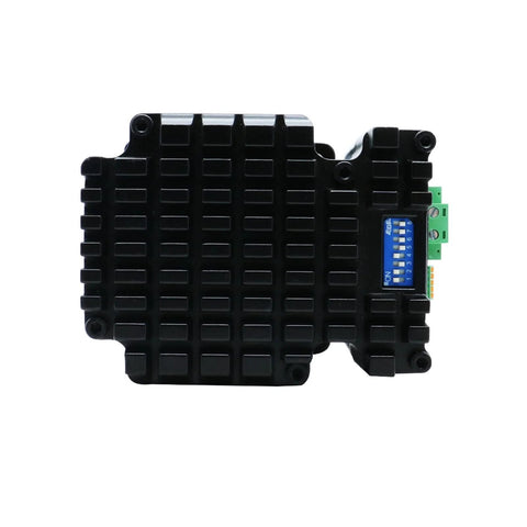 Front view of Dual Phase Integrated Closed Loop Stepper Motor Drive Hybrid Servo Machine With Encoder For Precision Positioning No Lost Steps