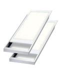 Two By Four Foot LED Panel Light 50W 6500 Lumen Backlit Flat Panel With Adjustable 3000K To 5000K CCT And 0-10V Dimmable Two Pack