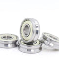 Heavy Duty V Groove Sealed Ball Bearings For Pulley Wheels And Linear Guide Tracks 8X22X7mm, 4 pack displayed in a close-up view.