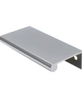 3.15 Inch Rounded Edge Finger Pulls For Cabinets And Drawers 4 Pack, Chrome Plated Aluminum Alloy Concealed Back Mount Handle