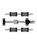 High Precision Linear Guide Rail Kit With 2 Pcs Of 1000mm Hgw20 Guides Plus Four Blocks And Full Sf1605 Ball Screw Assembly Featuring Smooth Motion For Crazy CNC Builds, rail and screw set