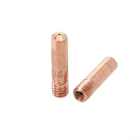 10 Pack MIG Welding Tips M6 Nozzles Copper, Heavy-Duty High Temp Resistant Set For 0.6mm To 1.2mm Wire displayed
