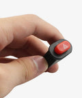 Motorcycle Hazard Switch Button For Scooter And Electric Bike Emergency Warning Controller, red button in hand