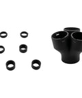 Essential Triple Hose Adapter For Festool D36 To D27 Dust Collection Splitter Multi Port Vacuum Connector parts laid out.