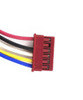 Close-up of Energy Saving Brushless DC Fan Motor For Air Conditioners MFD 12BYW RD 280 30 8J wiring harness connector