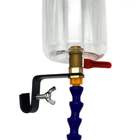 Close-up of Dust Buster Water Sprayer System For Marble Brick And Tile Cutters Coolant Nozzle with stainless bracket