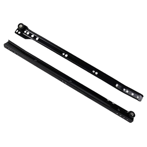 Powder Coated Kitchen Cabinet Drawer Slides 30mm wide beefed up roller telescopic rails for smooth glide heavy duty self locking easy install
