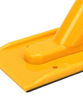 Close-up of Pro Grade ABS Push Block With Textured Grip For Safe Woodworking Yellow Push Stick base, showcasing non-slip surface