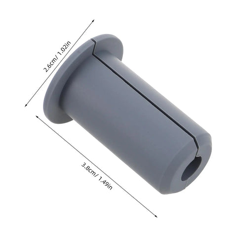 Get These 6pcs Silicone Cable Grommets That Are Totally Fire Proof And Wear Resistant For Perfect Wall Hole Cover In Your Home Or Office To Keep Wires Outta Sight. grey silicone cable grommet, 3.8cm x 2.6cm
