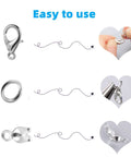 All-In-One Jewelry Making Kit Packed With 720 Pieces Of Findings Lobster claw clasp, open jump ring, bead tip usage demonstration