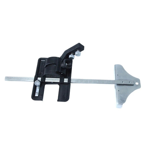 Electric Hot Knife With Slotting Tool For Small Cutting Projects Wear Resistant Cutter With Replaceable Parts Built In Ruler For Precise Measurements Smooth Sled Cutting Durable Metal Tool For Home Diy Crafts And Fabric Work, side view