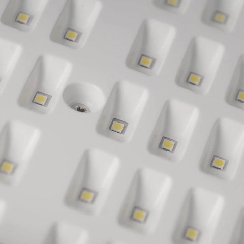 Close-up of LED array on 35W LED Outdoor Street Light With Dusk To Dawn Photocell 5400 Lumens 6000K Daylight IP65 Waterproof AC Powered