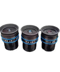 Three eyepieces, 4.5 LE, 7.5 LE, 10.5 LE, for microscopes and telescopes, achromatic coated optics, distortionless 1.25 inch or 4.5mm.