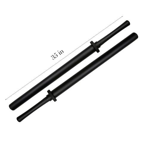 Two Pack 35 Inch Practice Padded Foam Sparring Sword Set With ABS Handle And PVC Core for training, sparring, cosplay, props.