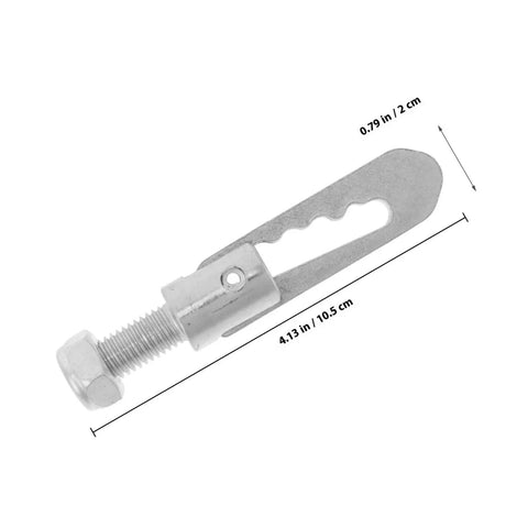 Spring Loaded Trailer Pin Latch M12x25mm Galvanized Steel Rugged Beefy Heavy Duty Gate Lock Ramp Gate Hardware For Secure Hauling And Quick No Nonsense Trailer Access, shown with 10.5 cm length