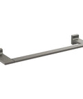 Pivotal 18 Inch Wall Mounted Towel Bar In Black Stainless With Moody Deep Finish Durable Zinc Construction That Resists Corrosion And Tarnish