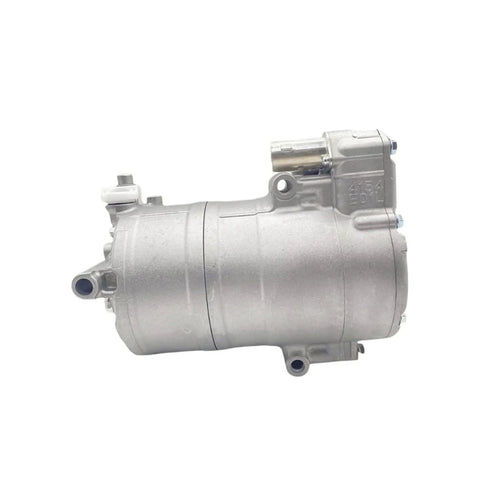 B Class Vito Smart AC Compressor Hybrid Replacement With Precision Scroll Piston And Lightweight Aluminum Body OE A0032305111 SHS33H4155 Plug And Play Fit For Easy Install And Reliable Quiet Cooling, silver aluminum body side view