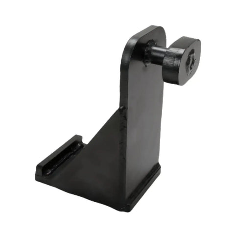 Heavy Duty Steel Container Lug Leveler And Hydraulic Vertical Jack Limit Block With Built Like A Tank Connector Frame, black steel design.