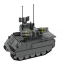 Kickass M113 Military Vehicle Building Blocks Set For Adults, 909 Piece Heavy Duty Construction Kit with detailed turret and antennas.