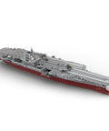 Badass 10009 Piece Military Aircraft Carrier Building Blocks Set 1 200 Scale Chinese Navy CV18 Warship Brick Model side view.