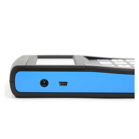 Heavy Duty Portable Digital Metal Hardness Tester With Dual Wireless And Cable Probes showing side view with connection ports.
