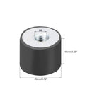 20 X 15mm M6 Thread Rubber Mounts Vibration Isolators Two Pack Silent Block Base Mounts Anti Vibration Pads for equipment
