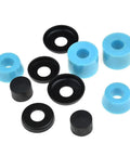 Skateboard Truck Rebuild Kit With Polyurethane Bushings Washers Pivot Cups And Shock Absorbers For 7 Inch Brackets in black blue