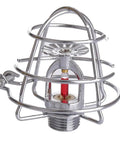 Heavy Duty Iron Cage Guard Universal Fire Sprinkler Head Protector Set, 69 mm silver cage for ceiling protection.