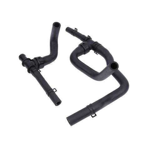 Heater Hose Set With Tee For Return Replacement For Dodge Journey 2.4L VVT 2009 2019 Beefed Up Premium Rubber Hose Kit on white background