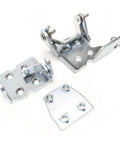 Two Pack Front Right Passenger Side Door Hinges Chrome Finish Auto Replacement Kit For Front Doors Includes Two Hinges Durable Build