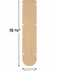 Zero Clearance Insert For Dewalt Sliding Compound Miter Saws DW718 with dimensions 15 3/8" x 3 5/16"