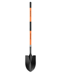 Heavy Duty Spade Shovel For Digging 56 Inch Garden Shovel With Round Blade And D Handle Fiberglass Handle Pro Grade Ground Breaker