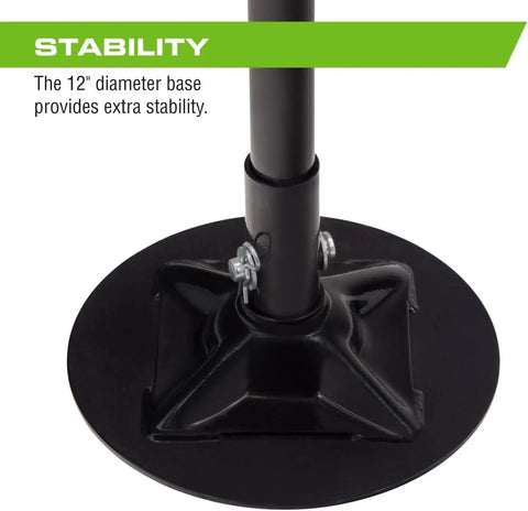 Heavy Duty 1500 Lb Underhoist Support Stand With 36 To 57 Inches Adjustable Height Self Locking Acme Screw base view