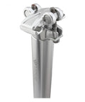 Pro Fit Alloy Seat Post 27.2mm By 400mm Silver With Forged Alloy Shaft Anodized Finish Laser Etched Graphics Extra Long Ride Ready Post For Mountain And Road Bikes