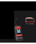 Professional Digital Wall Scanner And Stud Finder With Pinpoint Live Wire Detection showing device with USB port and battery indicator.