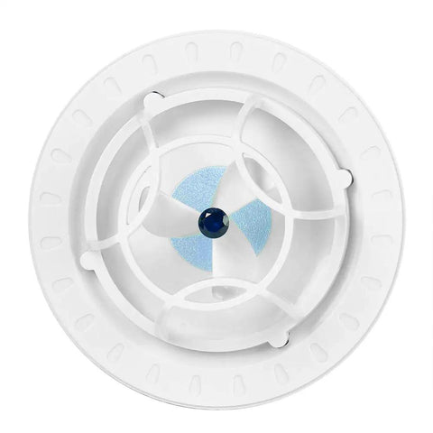 Slick Portable Usb Dishwasher With Ultrasonic Deep Clean And High Pressure Water Spray That Tackles Greasy Pots And Pans Hassle Free For Small Kitchens Apartments Or Rv Outings In Matte Blue - white circular disk with blue center.