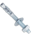 Quarter Inch By Two And A Quarter Inch Wedge Anchors Zinc Plated Heavy Duty Expansion Bolts For Concrete Masonry High Strength Bricks Blocks Natural Stone